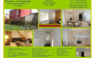 Kot/appartement te huur in Angleur