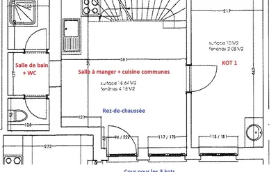 Kot/kamer te huur in Luik St Gilles