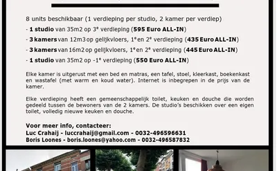 Kot/room for rent in Brussels northwest